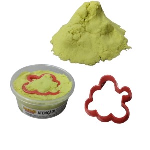 MASSINHA DE AREIA COLORIDA COM MOLDE