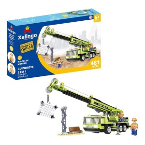 BLOCO CIDADE EM OBRAS GUINDASTE 2EM1 481PÇS