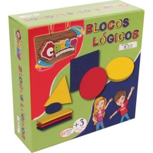 BLOCOS LOGICOS 48PCS (CAIXA DE PAPELAO) CARLU3022