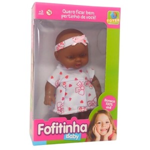 BONECA FOFITINHA NEGRA